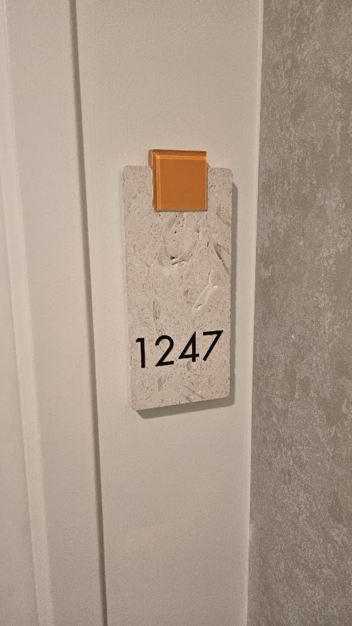 Room 1247 Coral Keystone Plaque