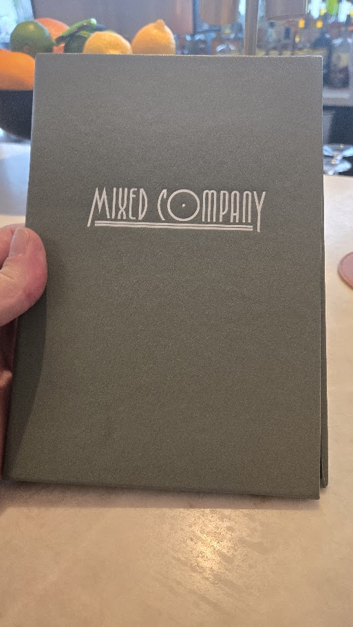 Mixed Company Textured Art Deco Menu Cover