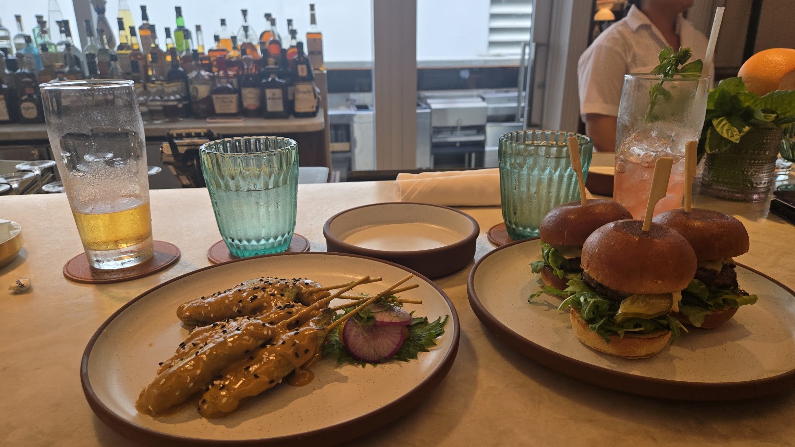 Wagyu Sliders, Chicken Satay, and Cocktails at Mixed Company