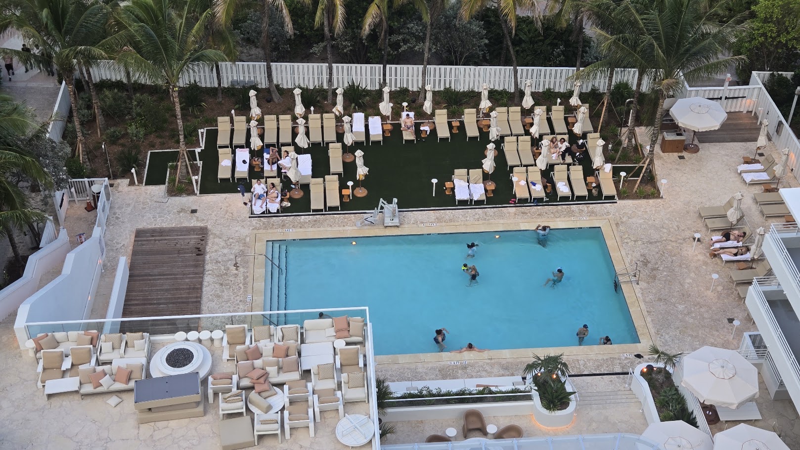 Lower Swimming Pool and Fire Pit Lounge
